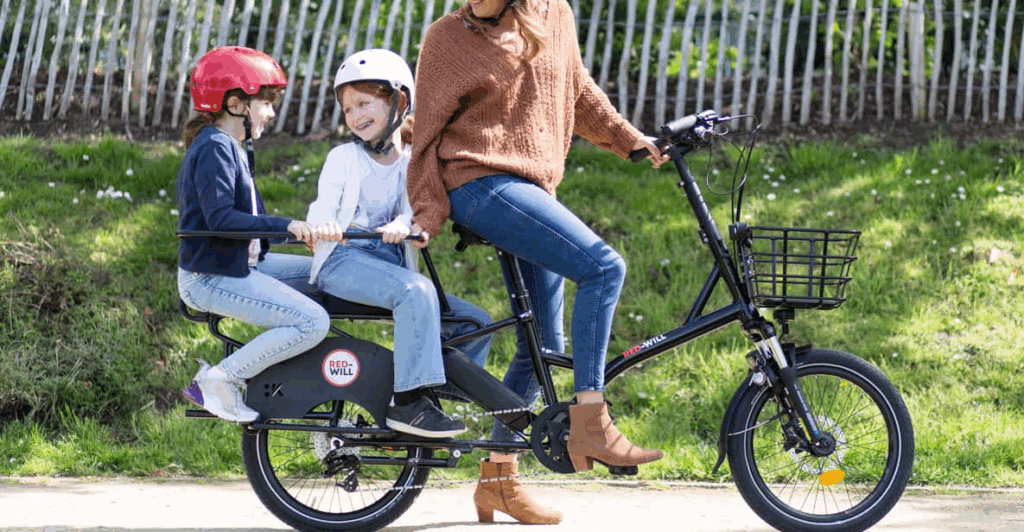 A Family e-bike longtail renting as part of a Paris Bike Tours for Families activity